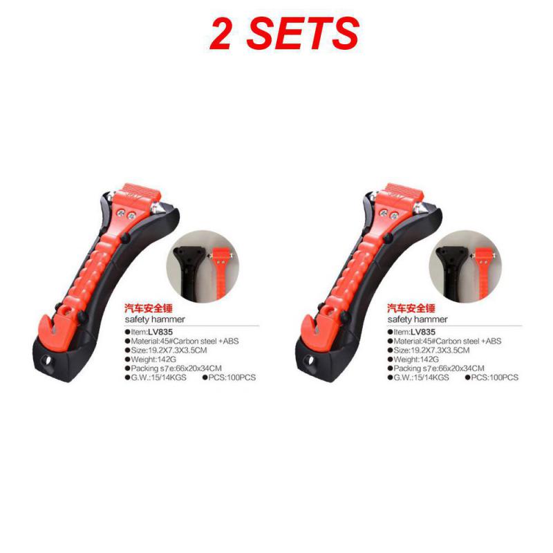 New Car Safety Hammer Car Two-in-one Rescue Emergency Hammer Fire Escape Hammer Car Window Breaker