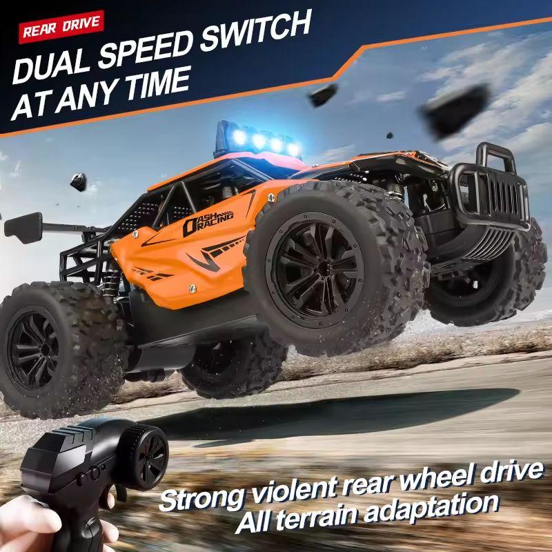 RC Car RC Drift Racing 1:16 Full Proportion Vehicle Off Road Alloy 2.4G Radio High-Speed Trucks With LED Light Climbing Gift Toy