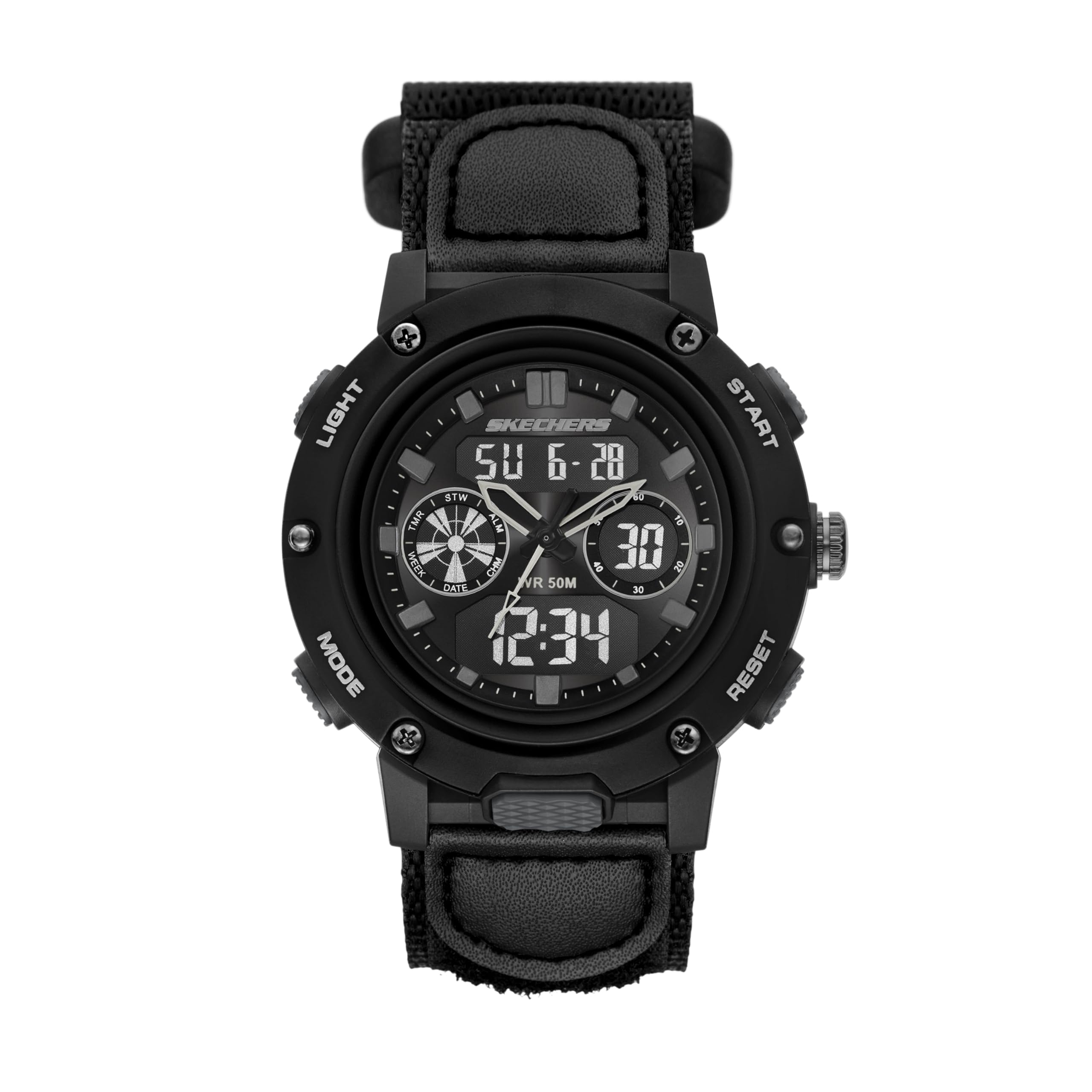 Skechers Nylon Watch SR1200 Men s Ana-Digi чёрный