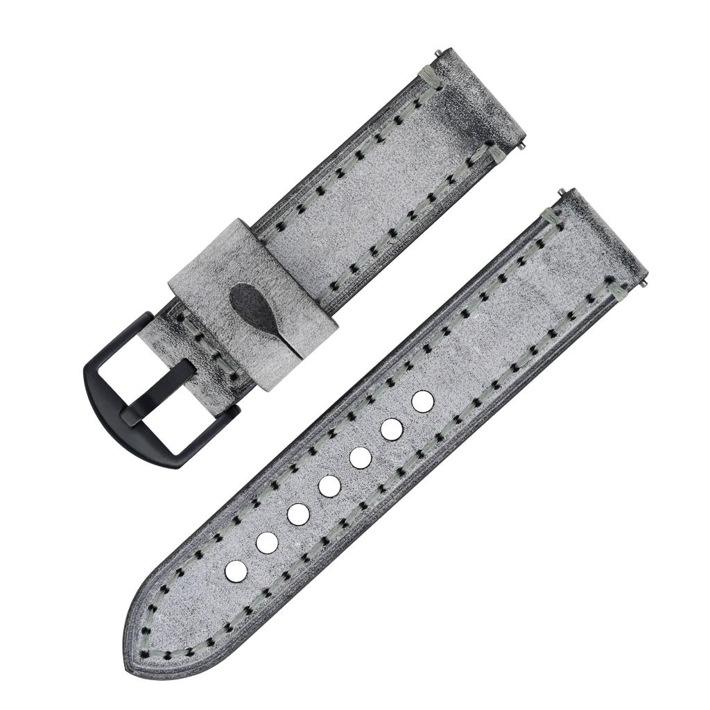 Oil Edge Horse Reins Leather Watch Strap for Green Water Ghost Mechanical Watch Strap 20mm 22mm 24mm 26mm