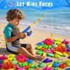 CozyBomB™ Magnetic Fishing Toy Game Set  Water Play, Bath & Pool Toy with Fishing Rod and Net  Floating Fish & Sea Creatures  Ages 3-8  Birthday