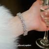 Bracelet super flash simple fleur zircone lumière luxe mode polyvalent bracelet femmes niche haut de gamme tempérament bijoux vente en gros