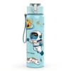 1 PZ Bottiglia d'Acqua Sportiva in Plastica Colorata con Motivo Pianeta Spaziale Galleggiante da Astronauta 750ml Tappo a Vite con Cannuccia Ribaltabile Antigoccia Adatta per Sport Ufficio Uso Domestico