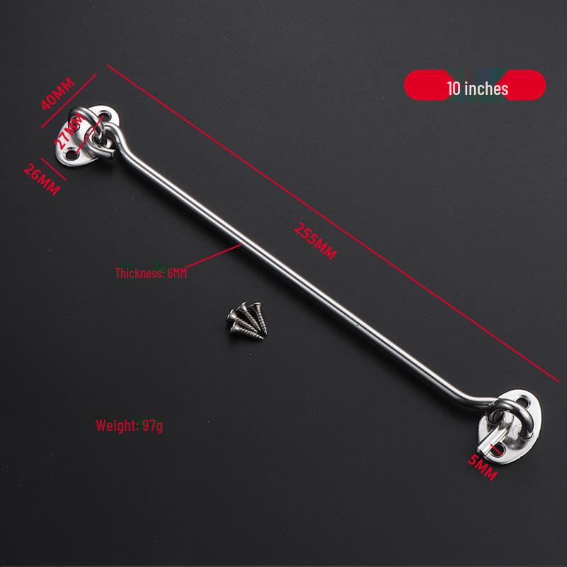 Wooden Window Windproof Stainless Steel Hook for Sliding Doors