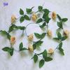24m Silk Long Rose Fake Flower Ivy Vine Leaf Garland Wedding Party Home Decor