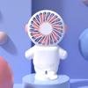 1 Pcs Fan Charging Small Fan USB Portable Handheld Fan Cartoon Desktop Fan Summer Gift HMM