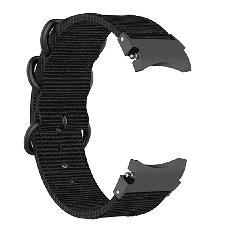 For Samsung Galaxy Watch 5 40mm/44mm/Watch 5 Pro 45mm/Watch4 40mm/44mm Nylon Watch Band Three Loops Adjustable Strap Replacement