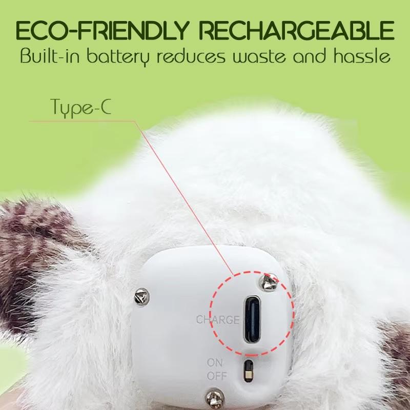 Cat Toy with Induction Movement Birds Toy for Cats Rechargeable Flapping Cat Toys Motion Activated for Indoor Hunting