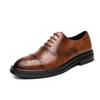 Spring and Autumn New Men's Shoes Brock Large Size Business Casual Men's Leather Shoes Size Wedding Shoes