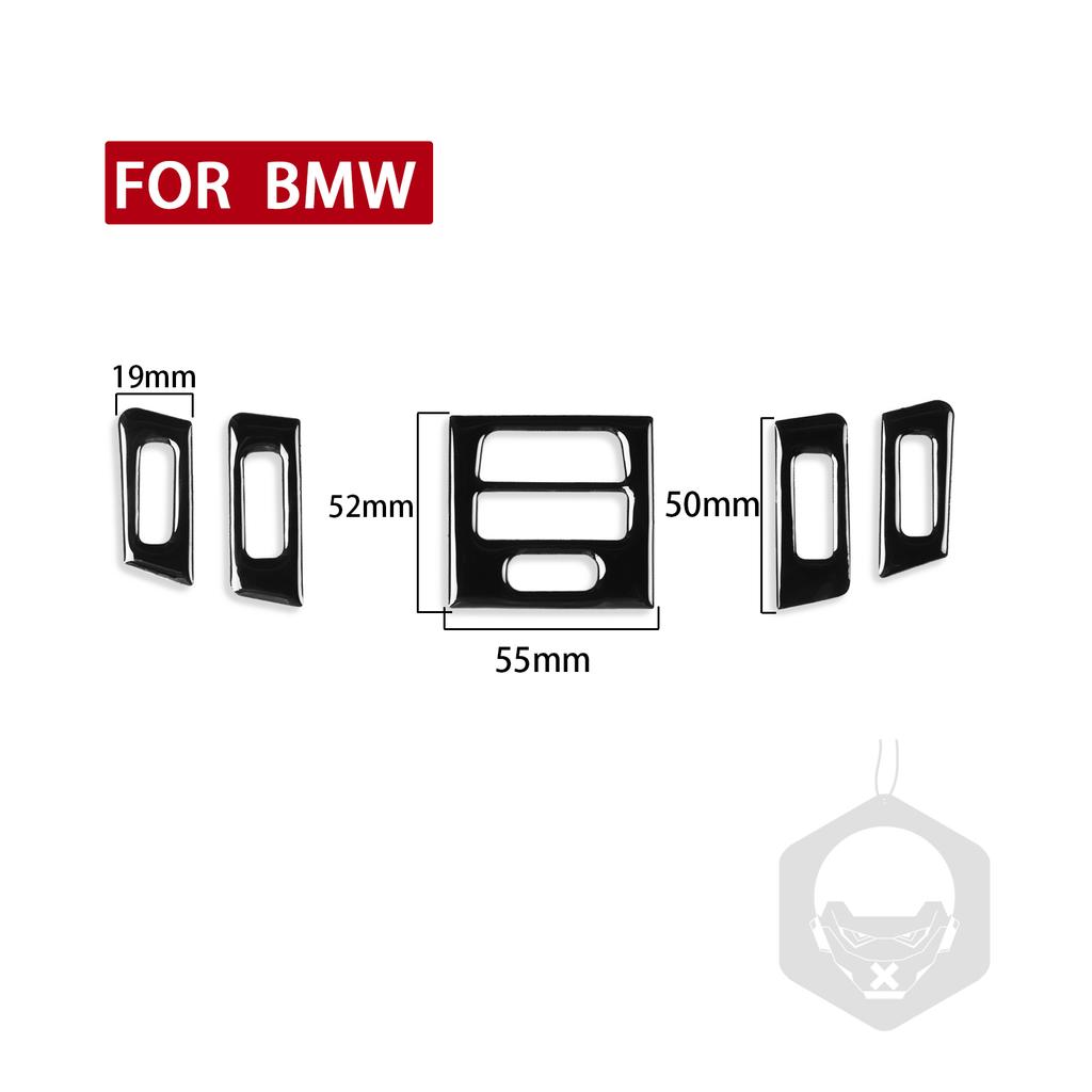 For Bmw 3 Series 2005-2012 E90 E92 E93 Piano Black Air Conditioner Outlet Plastic Plate Trim Car Interior Accessoriers Sticker