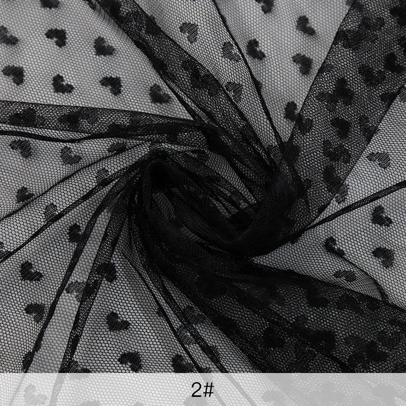 160x90cm Herzförmiger Weicher Tüll Mesh Stoff Für Kinder Prinzessinnenkleid Vorhang Zubehör DIY Nähen Rockstoff TJ20220