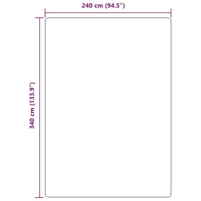 VidaXL Shaggy Rug with Long Pile Light Grey 240x340 Cm Polyester, Carpet, Bedroom Rug, Modern Rug, Living Room Rug, 4102858