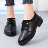 New Women Oxford Shoes Flats Casual Shoes Pu Leather Round Toe Flat Heel Business Shoes Korean Black Sneakers Women Shoes