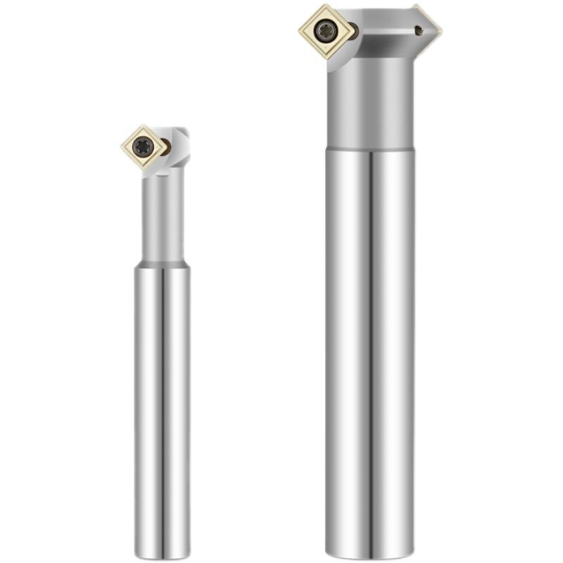 45° CNC Insertable Inner/Outer Chamfer Tool with Up/Down Back-Reaming Holder