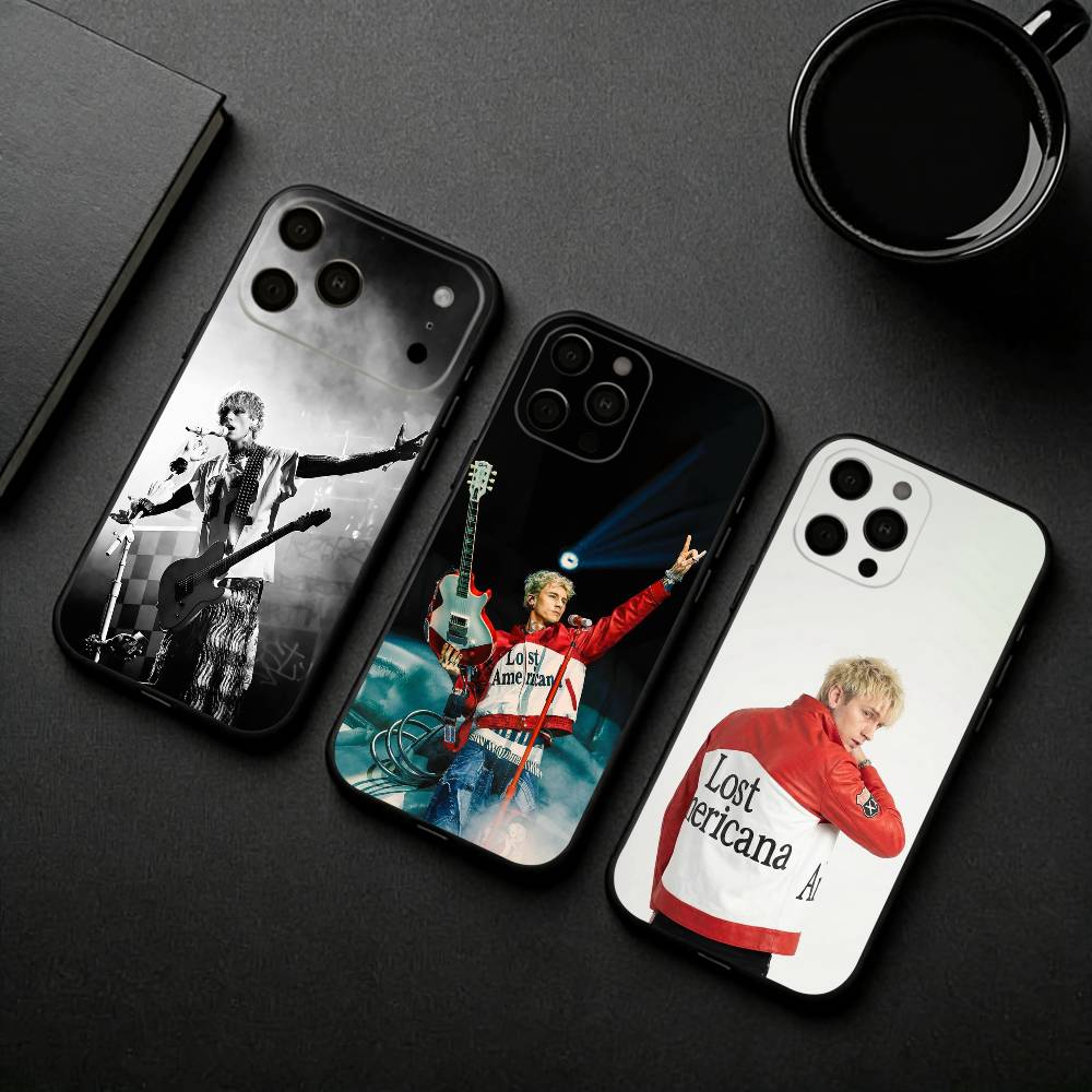 M-MGK L-Lost A-Americana Cool Phone Case For iPhone 17pro,16,15,14,13,12,11 Plus,Pro Max,XS,Soft Silicone Black Cover