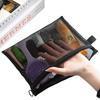 1/6pcs Mesh Clear Cosmetic Bags Small Large Black Makeup Bag Portable Travel Toiletry Organizer Case Lipstick Storage Pouch