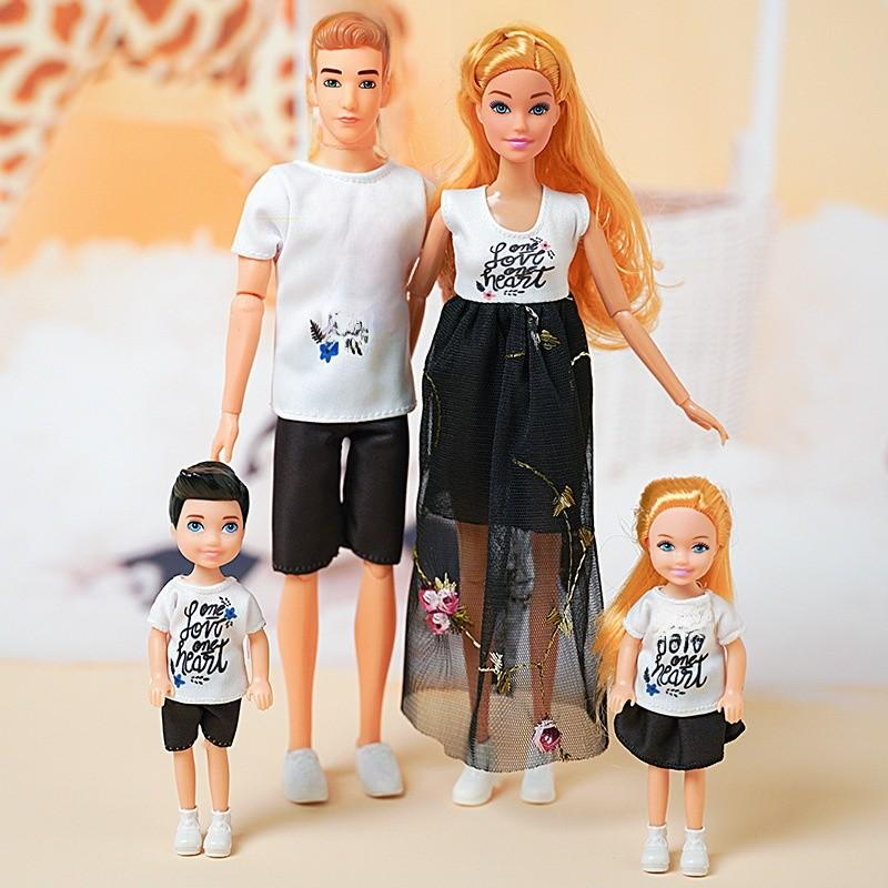 Set Bambole alla Moda con Scarpe di Plastica per Giocattoli per Famiglie e Coppie
