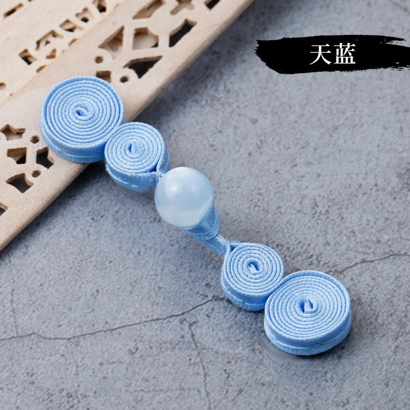 5 Pair Cheongsam Buttons Jade Beads Gourd Disc Buttons Handwoven Cloth Buttons Tang Clothing Decorative Accessories