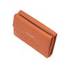 Milagro Shrink Leather Mini Wallet Bill Tri-Fold (Small, Compact, Women's, Card, Coin, Holder, Slim, Thin, Leather, Gift) SL-SH-2823 (Black)