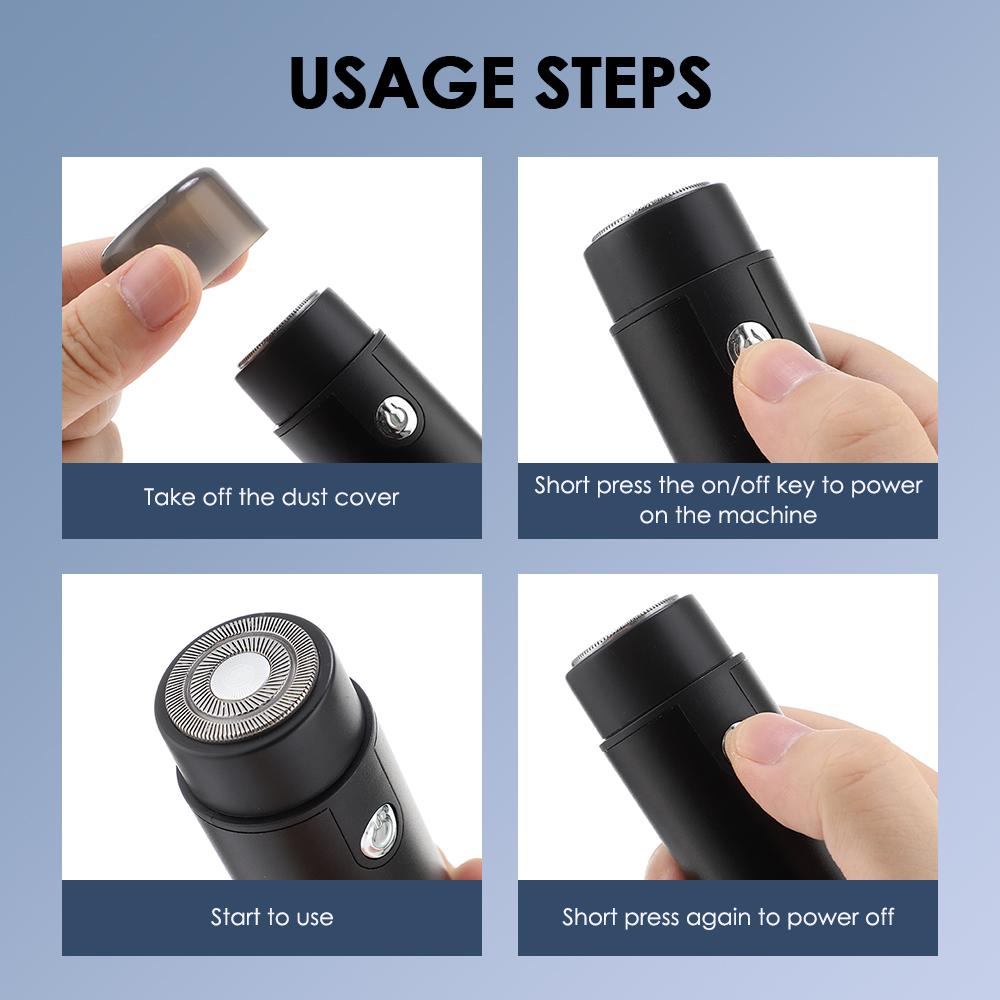 Mini Cestovní Elektrický Holicí Strojek Kompaktní USB Kapsle Cestovní Holicí Strojek Rychlé Holení Tichý Výkonný Ultra Přenosný Životní Síla