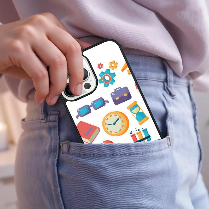 Science Studies Icon Phone Case For iPhone 17 Air 15 16e 14 13 Pro Max Coque 12 11 Pro Max PLUS Cover