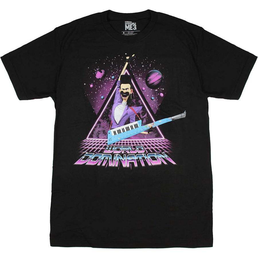 Despicable Me Men s Dm3 Balthazar Bratt Groovy World Domination Graphic Tee S разноцветный