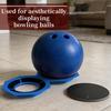 Bowling Ball Sanding Pad Holder, Universal Bowling Ball Base for Precision Surface Maintenance, Bowling Cleaning Polishing Display Stand, Bowling