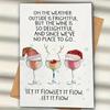 1 Christmas Card with Envelope, Wine Lover Theme Card, for Christmas Parties, Gifts, Colleagues, Friends, Family, Holiday Cheers