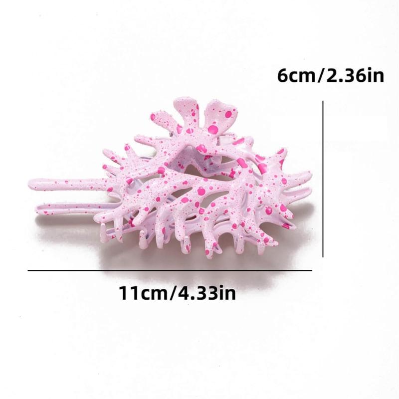 Módní spona do vlasů ve tvaru mušle Protiskluzové sponky do vlasů Velké akrylové čelistní spony do vlasů Pokrývka hlavy Nástroje pro styling Vlasové doplňky