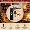 Miniature Lamp for Bookshelves Christmas Library Lantern, Mini Decorative Bookshelf Reading Lamp, Vintage Metal LED Gothic Home Accessories