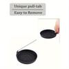 Black Circular Textured Silicone Cup Holders, Universal Anti-Slip Anti-Spill Anti-Dust Car Interior Accessories Suitable for Toyota and Vehicles