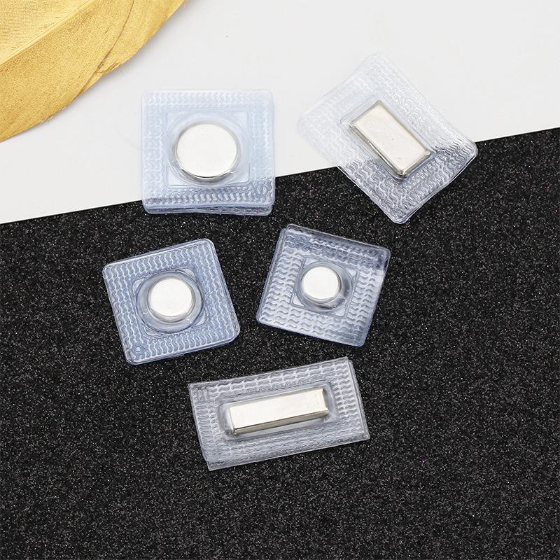 5 Çift Pvc Görünmez Gizli Metal Güçlü Mıknatıslı Çıtçıt Düğme Görünmez Dikiş Mıknatıslı Mıknatıs Toka El Çantası Giyim İçin