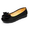 Women's Black Polyurethane Lazy Loafers - Lightweight, Comfortable, Flat Bottom Shoes