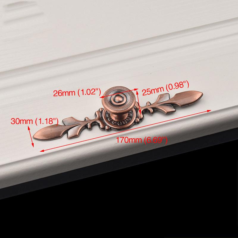 NAIERDI 120MM/170MM Bronze Handles Kitchen Door Cupboard Zinc Alloy European Wardrobe Furniture Drawer Pulls Cabinet Knobs