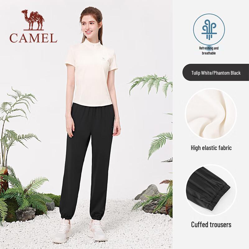 CAMEL Women s Quick-Dry Yoga Two-Piece Set L