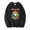 Ny 323239 Finntroll Viva La T-shirt Storlek S 5XL lång- eller kortärmad vintage Tvättad Unisex Bekväm streetwear Stretchig