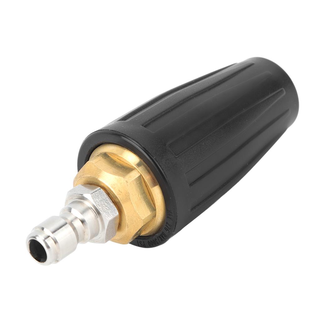 Pressure Washer Turbo Nozzle 1/4in Quick Connect Ceramic Core Copper 3000PSI Rotating Turbo Nozzle