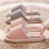 Leinenslipper Damen Sommer Indoor Zuhause Zuhause Rutschfest Zuhause Boden Vier Jahreszeiten Paar Baumwolle und Leinen Slipper Herren
