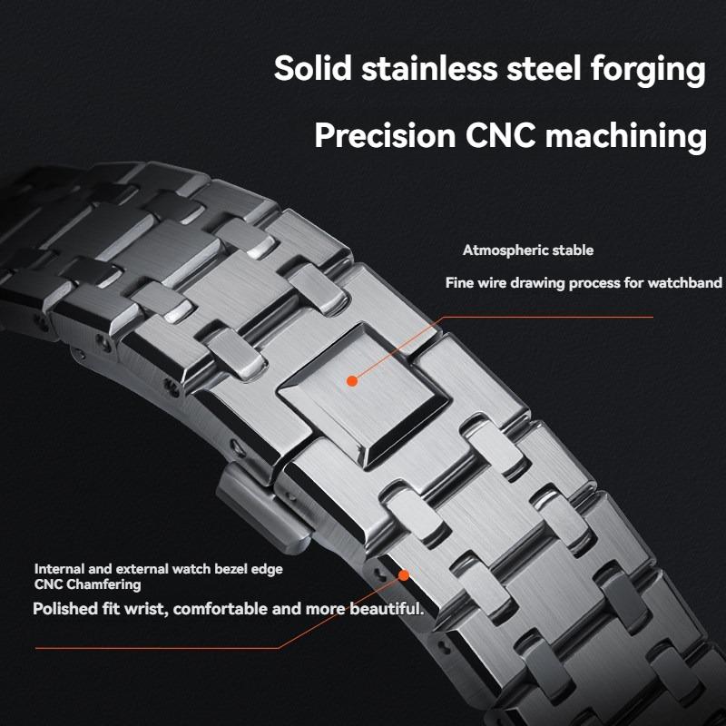 316L Stainless Steel Mod Kit for Casio G-Shock GA2100/GA-B2100 - Royal Oak Style Metal Case & Band Conversion Set ( 5611 Module)