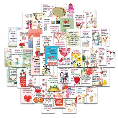 50 Cheering Cards To Encourage Children To Learn About Life, Positive Energy Inspirational Cards