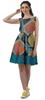 Moomaya Printed Lace Evening Mini Dress For Party Sleeveless Women Clothing