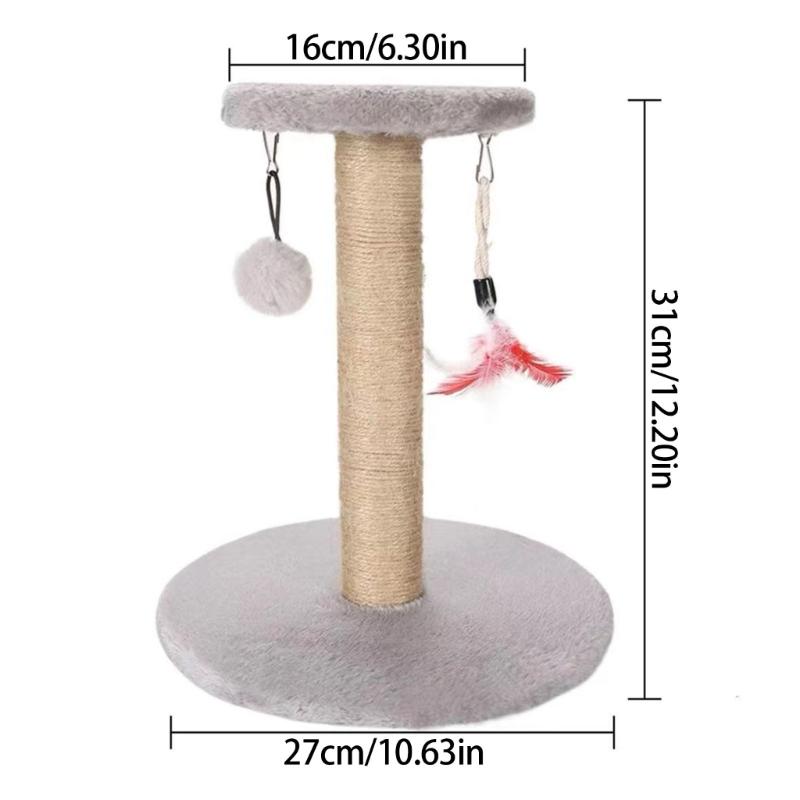 Sisal Cats Play Structure Cats Tree Scratching Post Indoor Cats Playgrounds Pet Supply for Indoor Cats