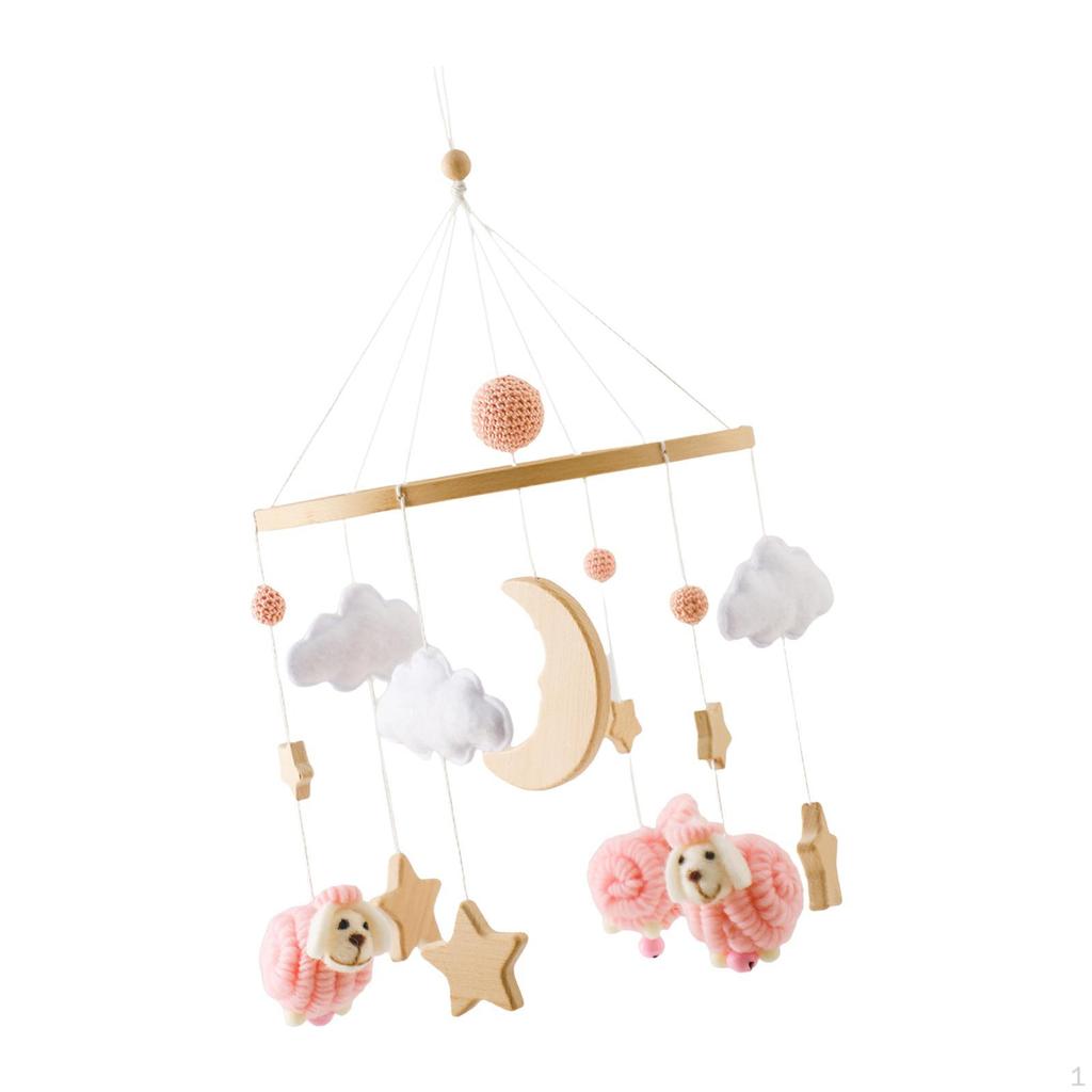 Crib Mobile Felt Hanging Decoration Early Development Nursery Decor Newborn Rattles Bed Bell Toy for