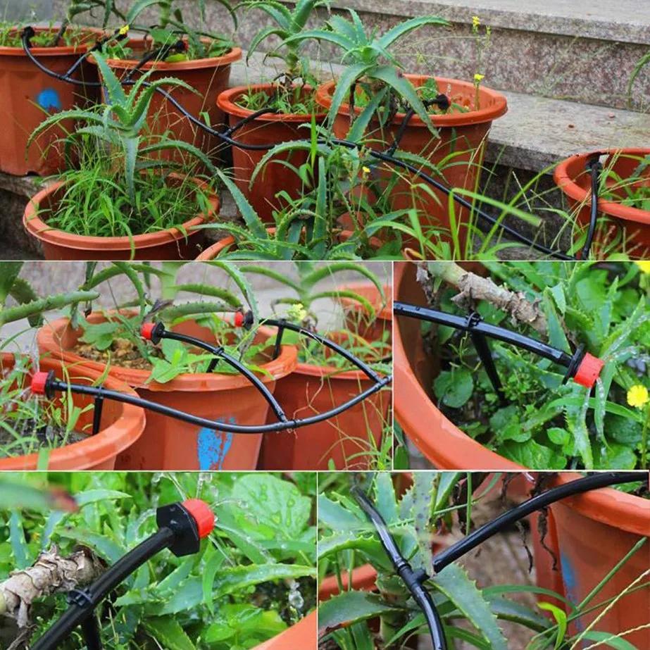 Automatic Garden Drip Irrigation Kit Adjustable Nozzles Plant Watering System For Farmland Bonsai Flowers Vegetables Greenhouse