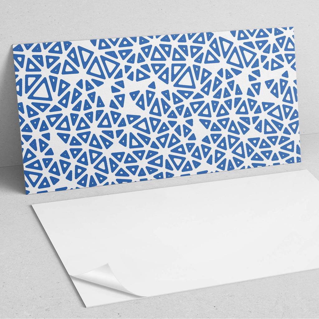 Aesthetic Vinyl Wallcovering with Print 100x50 cm Abstract Triangle Pattern