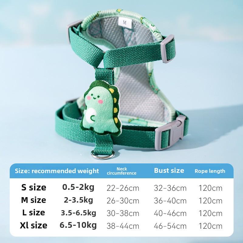 Dog Going Out On A Leash Small and Medium-sized Dog Teddy Pet Going Out On A Dog Leash Cat Chest Strap Four Seasons