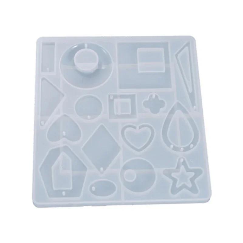 Silicone Earring Mold Resin Mold Jewelry Making Casting Tools Earring Hooks for Craft DIY Charms Pendant Earring Making