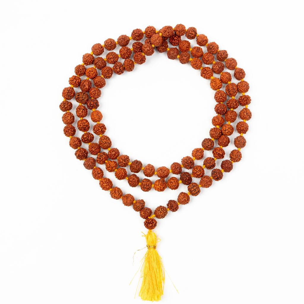 7MM Sacred Rudraksha Mala|Authentic Meditation Beads for Spiritual Prayer, Yoga, and Positive Energy| Japa Mala from Genuine Rudraksha Seeds