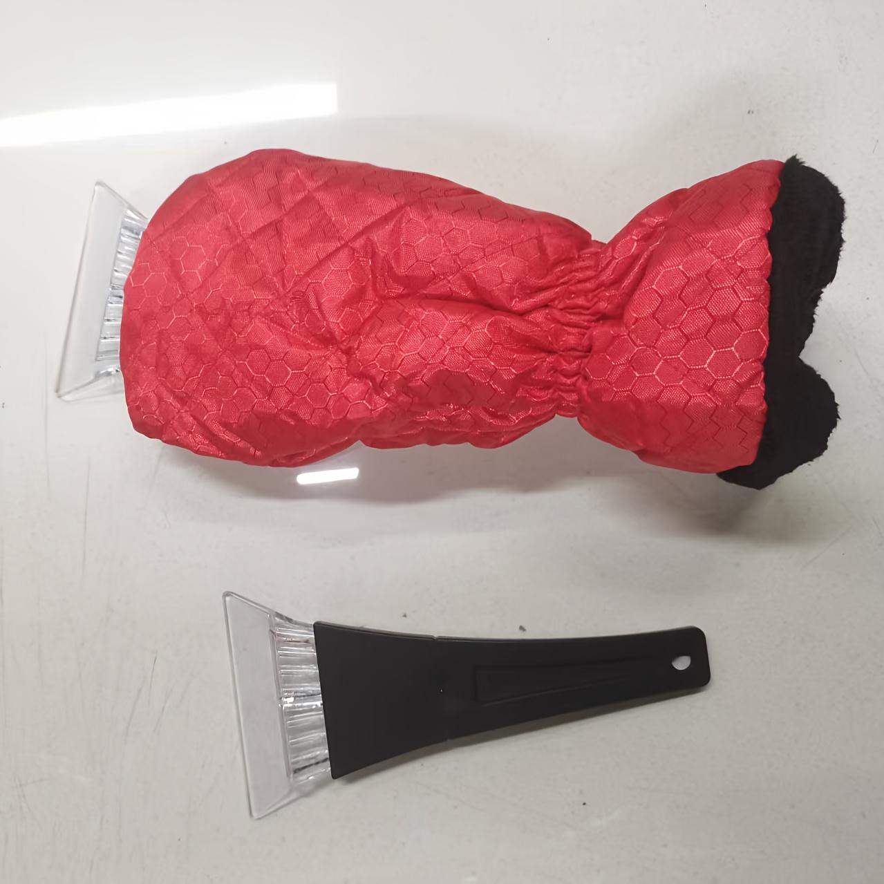 

1 Set Heavy-Duty Windproof Winter Car Ice Scraper & Combo with Reinforced Grip, Convertible Snow Removal Tool - Portable червоний