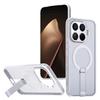 KEYSION Hollow Heat Dissipation Magnetic Case for Xiaomi 17T Pro 5G Cooling Hide Stand Shockproof Phone Cover for Xiaomi 17T 5G